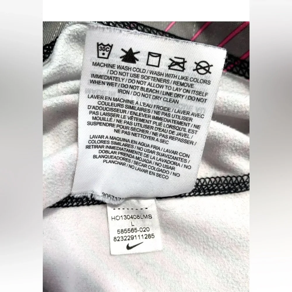 Nike Pro Elite Half Zip Pullover Top Jacket Womens Sz Large Hyperwarm Run